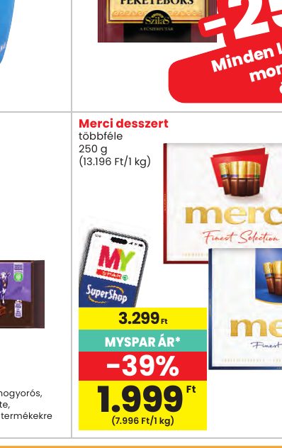 Merci desszert