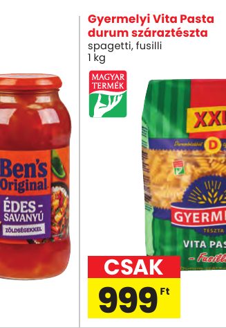 Gyermelyi Vita Pasta durum száraztészta