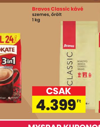 Bravos Classic kávé