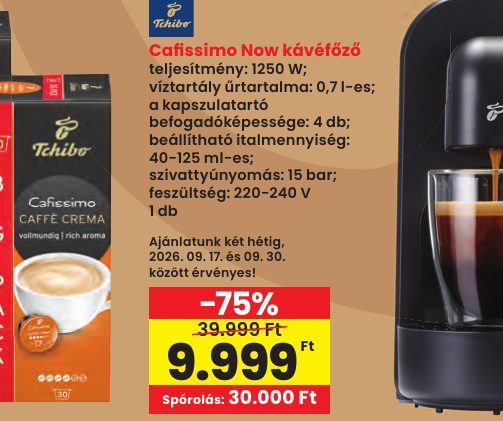 Cafi ssimo Now kávéfőző