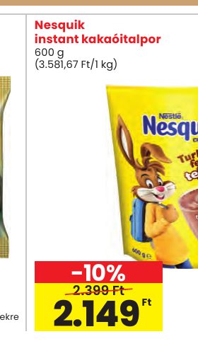 Nesquik instant kakaóitalpor