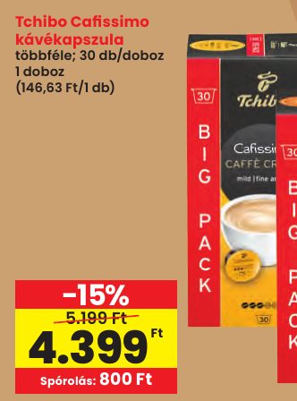 Tchibo Cafi ssimo kávékapszula