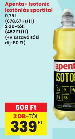 Apenta+ Isotonic izotóniás sportital