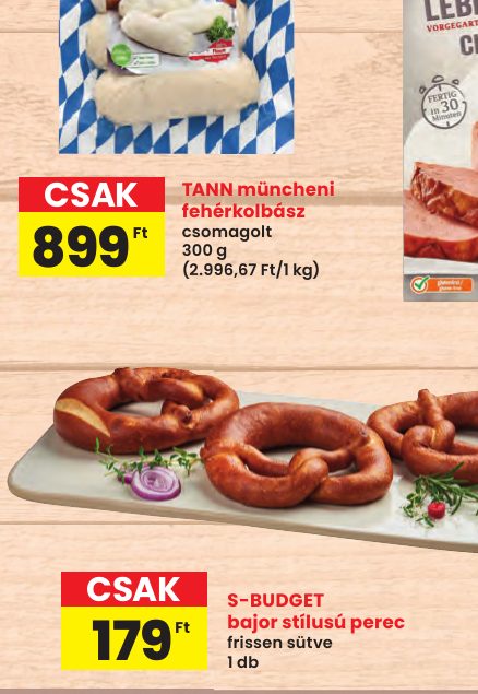 TANN müncheni fehérkolbász