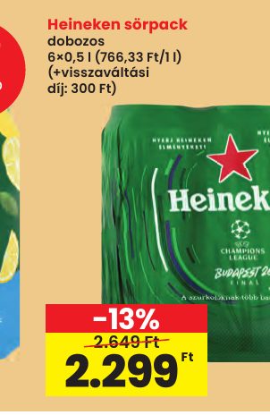 Heineken sörpack