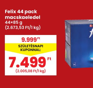Felix 44 pack macskaeledel