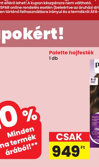 Palette hajfesték