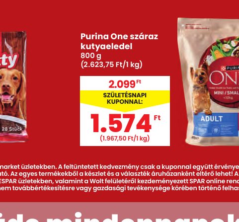 Purina One száraz kutyaeledel