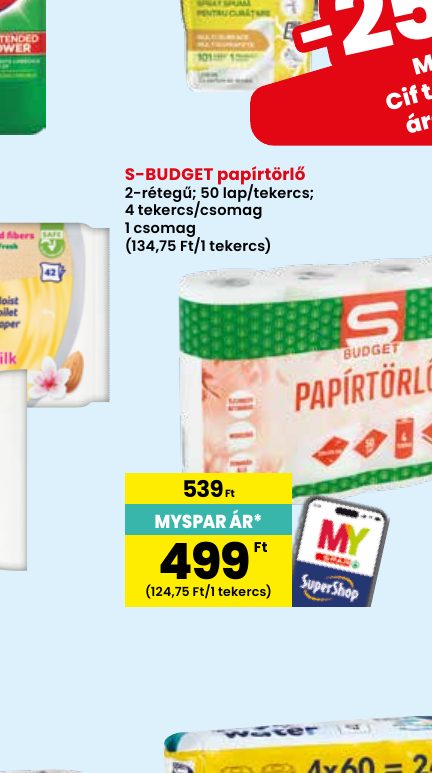 S-BUDGET papírtörlő