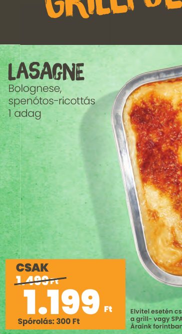 Bolognese, olognese, spenótos-ricottás enótos-ricottás s 1 adag