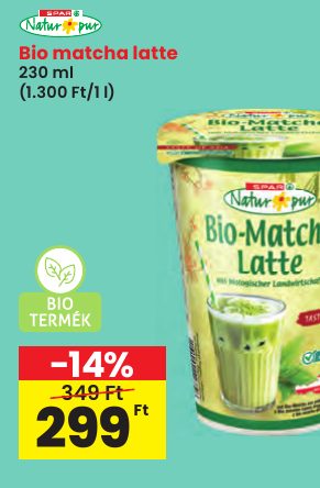 Bio matcha latte