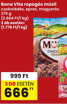 Bona Vita ropogós müzli