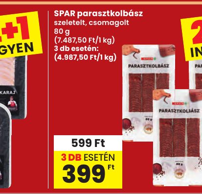SPAR parasztkolbász