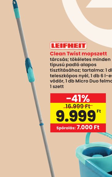 Clean Twist mopszett