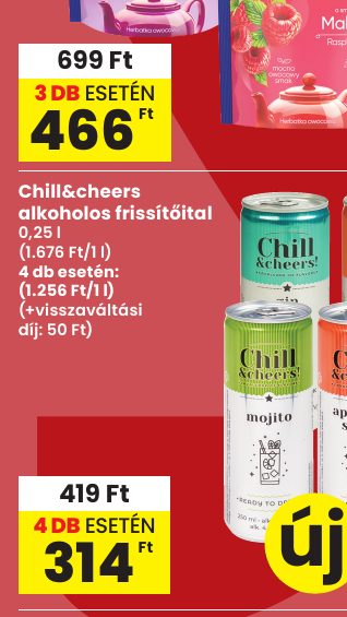 Chill&cheers alkoholos frissítőital