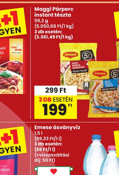 Maggi Párperc instant tészta