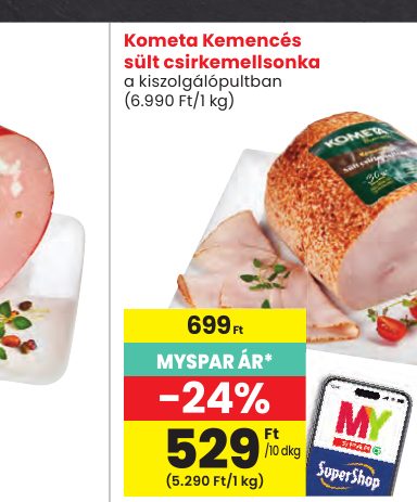 Kometa Kemencés sült csirkemellsonka