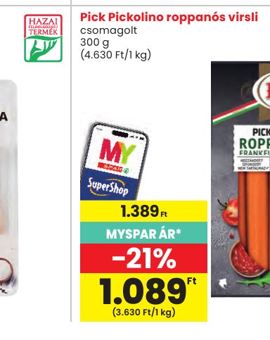 Pick Pickolino roppanós virsli