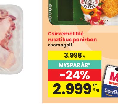 Csirkemellfi lé rusztikus panírban