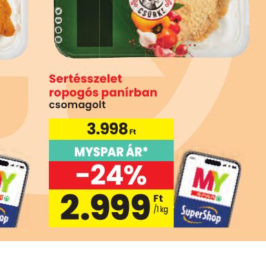 Sertésszelet ropogós panírban