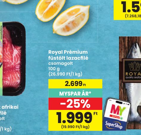 Royal Prémium füstölt lazacfi lé