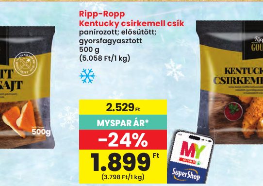 Ripp-Ropp Kentucky csirkemell csík