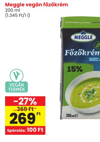 Meggle vegán főzőkrém