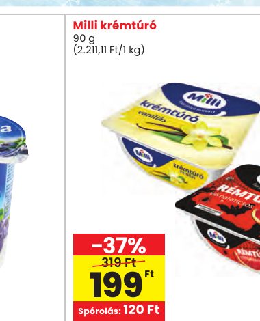 Milli krémtúró