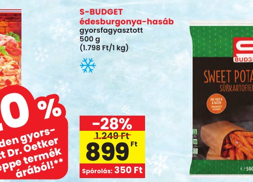 S-BUDGET édesburgonya-hasáb