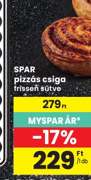 SPAR pizzás csiga