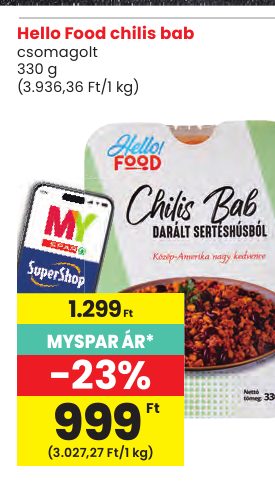 Hello Food chilis bab