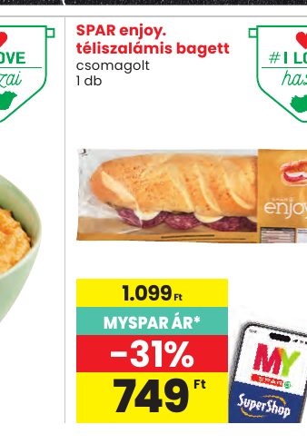 SPAR enjoy. téliszalámis bagett