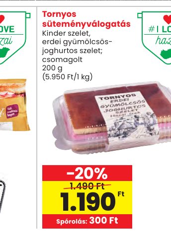 Tornyos süteményválogatás
