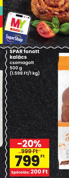SPAR fonott kalács