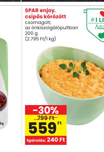 SPAR enjoy. csípős körözött
