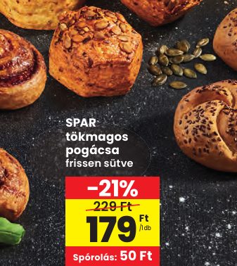 SPAR tökmagos pogácsa