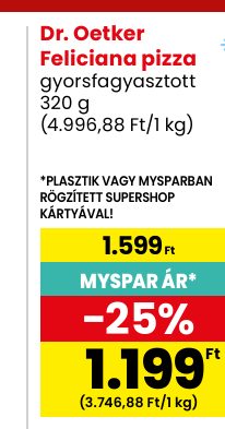 Dr. Oetker Feliciana pizza