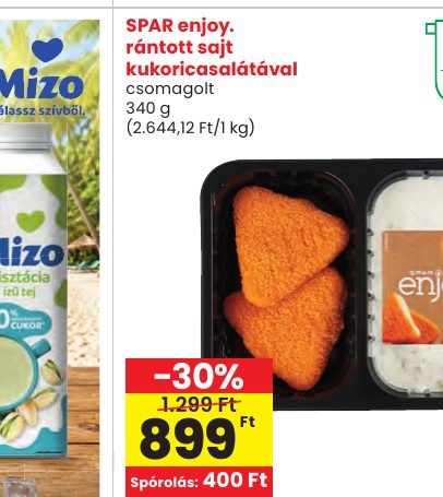 SPAR enjoy. rántott sajt kukoricasalátával