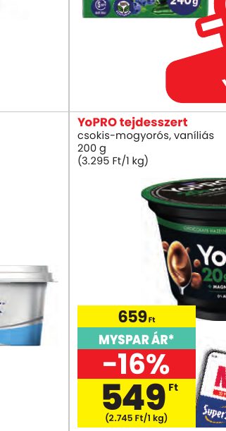 YoPRO tejdesszert