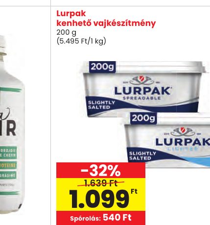 Lurpak kenhető vajkészítmény