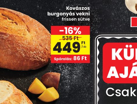 Kovászos burgonyás vekni