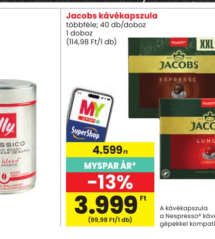Jacobs kávékapszula