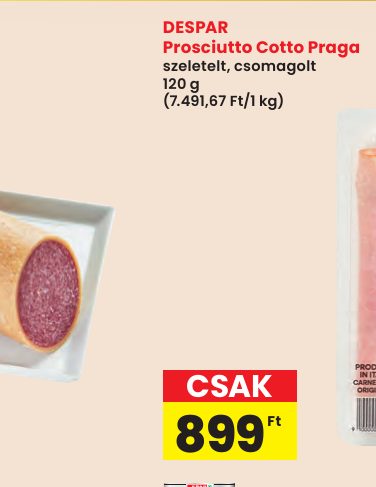 DESPAR Prosciutto Cotto Praga