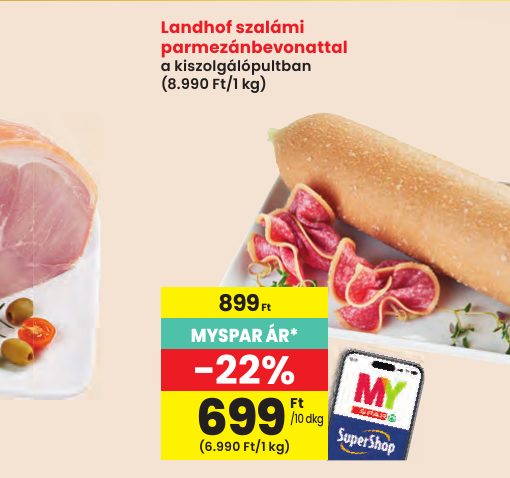 Landhof szalámi parmezánbevonattal