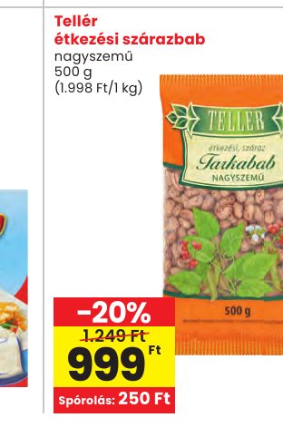 Tellér étkezési szárazbab