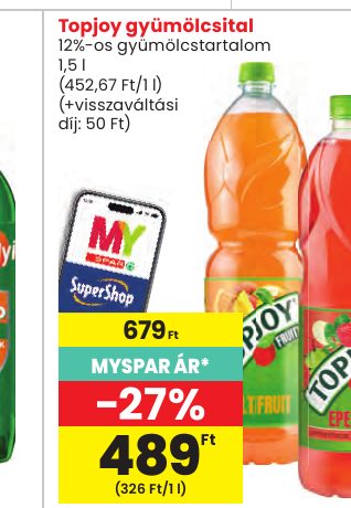 Topjoy gyümölcsital