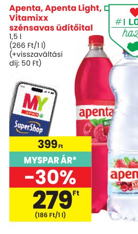 Apenta, Apenta Light, Vitamixx szénsavas üdítőital