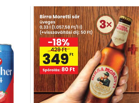 Birra Moretti sör