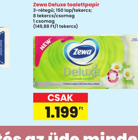 Zewa Deluxe toalettpapír
