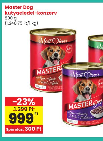 Master Dog kutyaeledel-konzerv